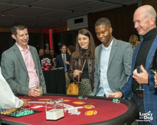 Players at a blackjack table