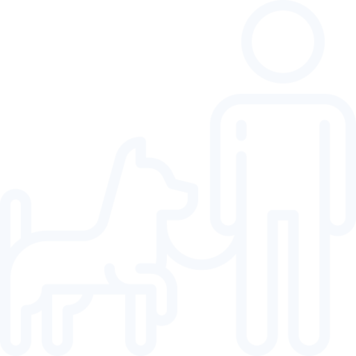 Person walking a dog